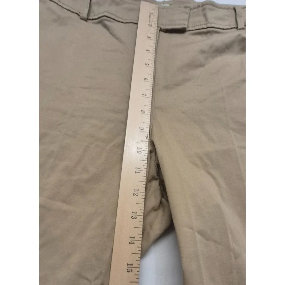 New York &‎ Company women's khaki flat front chino pants sz. 18 tall Cotton